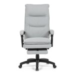 Kancelářské křeslo, synchronní mechanismus, stříbrná látka, KA-Y350 SIL