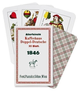 Karty mariášové d.d. Kaffeehaus 1846, 32 listů
