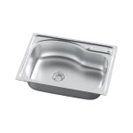 VELAZO - Kuchyňský dřez Microdekor 58 × 43 z nerezové oceli VELAZ5843D