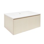 Koupelnová skříňka s umyvadlem Naturel Austen 80x35x52 cm beige mat Naturel Austen80BG AUSTEN80BG