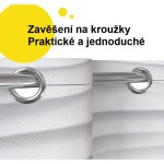 Eisl Sprchový závěs, bílá vlna BA0401 BA0401