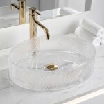 REA - Umyvadlo na desku Mirella Transparent REA-U3525