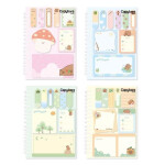 Bloček samolepicí capybara se spirálou set - mix motivů