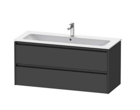 DURAVIT - Ketho.2 Umyvadlová skříňka 55x121x48 cm, 2 zásuvky, grafit mat K25265049490000