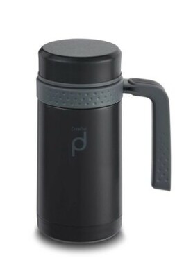 Pioneer DrinkPod termohrnek s rukojetí 450ml černá / doprodej (5019311943017)