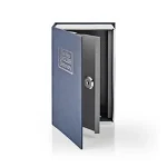 Nedis Trezor modro-stříbrná / Book Safe / Zámek / Vnitřní / Malý / Vnitřní objem: 0.86 l / 2x klíč (BOOKSEDS01BU)