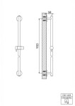 STEINBERG - 100 Sprchová tyč, 90 cm, matná černá 100 1623 S