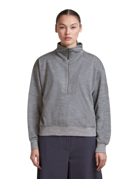 Dámská merino mikina ICEBREAKER Wmns Merino B 150 Drift Relaxed LS Half Zip, Metro Heather velikost: S