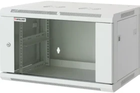 Intellinet Nástěnný rozvaděč 600x450 mm šedý / Rozvaděč / 19" / 6U / prosklené dveře / nosnost 60 kg (711760)
