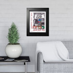 Mustang Obraz v rámu New York Rangers NHL Program Cover Madison Square Garden 41st Season at Old Home