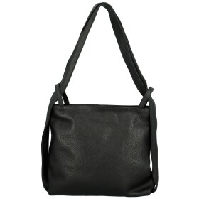 Trendy dámský kožený kabelko-batoh Ruoxi, černý