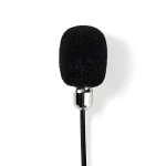 Nedis Klopový mikrofon / Mikrofon / Všesměrový / Kabelový / 3.5 mm / Větrný filtr (MICCJ105BK)