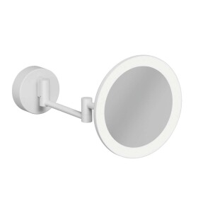 KLUDI - Vela R Kosmetické nástěnné zrcátko s LED osvětlením, matná bílá 5899553W