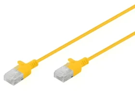 Digitus U-UTP Slim žlutý / Patch kabel / Cat 6 / RJ45-RJ45 / 1,5 m (DK-1618-015S-Y)
