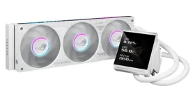 ASUS ROG STRIX LC IV 360 ARGB LCD bílá / komplet vodního chlazení CPU / 3x 120mm / 800-2500 RPM / 5.08" IPS (90RC01M2-B0EAY0)