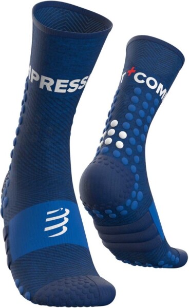 Běžecké kompresní ponožky Compressport Ultra Trail Socks BLUE MELANGE Velikost: EU