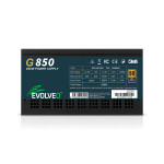 EVOLVEO G850, zdroj 850W, 80+ GOLD, ATX 3.1, aPFC, 140 mm ventilátor, plně modulární, záruka 3 roky, černý