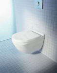 DURAVIT - Starck 3 Závěsné WC se sedátkem SoftClose, Rimless, s WonderGliss, bílá 45270900A11