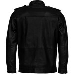 Pánská Kožená Bunda Agent Hanz Brixton Černá Velikost: L