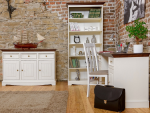 Massivo.cz Komoda Belluno Elegante 3.3, dekor bílá | ořech, masiv, borovice