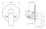 IDEAL STANDARD - Cerafine O Sprchová baterie pod omítku, s tělesem, stříbrná A7192SI