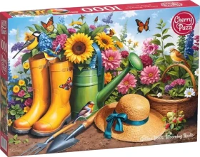 CHERRY PAZZI Puzzle Zlaté holínky v zahradě
