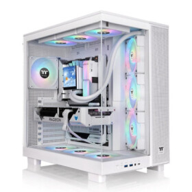 THERMALTAKE Case View 380 XL TG ARGB, ATX, Průhledná bočnice, 4x 120mm ARGB Fan, bílá EDF_964026