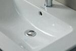 DURAVIT - ME by Starck Umyvadlo nábytkové 1030x490 mm, s přepadem, s otvorem pro baterii, WonderGliss, bílá 23361000001