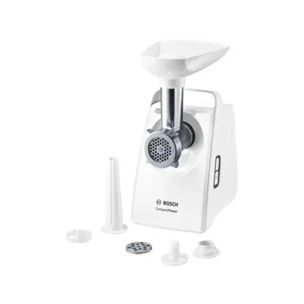BOSCH MFW 3520W CompactPower / mlýnek na maso / 500 W / 1.8 kg za min / 5 nástavců / bílá (MFW 3520W)