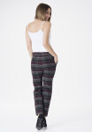 MiR Kalhoty 259 Grey/Maroon Checked