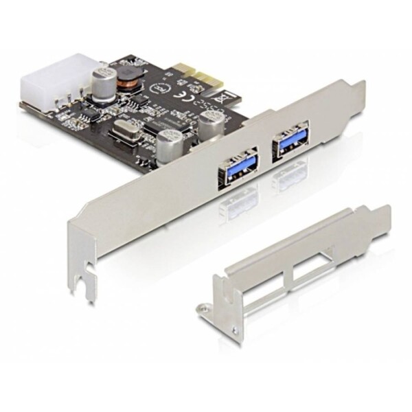 Delock PCI Express Karta - 2 x externí SuperSpeed USB / 5 Gbps / USB 3.2 Gen 1 Typ-A (F) (89243)