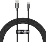 Baseus P10320102114-02 Kabel USB-A (M) - USB-C (M) 2 m černá / 100W (P10320102114-02)