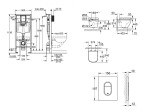 GROHE - Rapid SL Set předstěnové instalace, klozetu, sedátka SoftClose a tlačítka Arena Cosmopolitan, alpská bílá SANI11BB3126