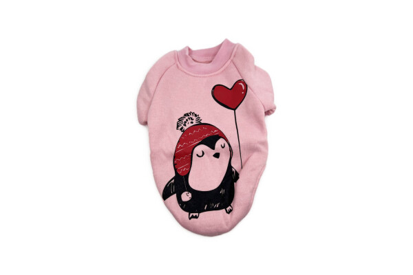 Pepi mikina s obrázkem pro psa Barva: Růžová, Délka zad (cm): 22, Obvod hrudníku: 30 - 34 cm
