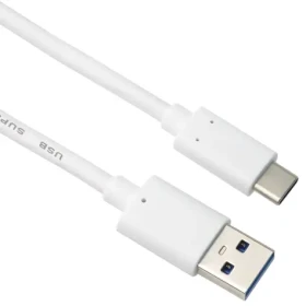 PremiumCord propojovací USB 3.2 kabel s konektory USB-C - USB-A 1 m bílá (8592220021061)