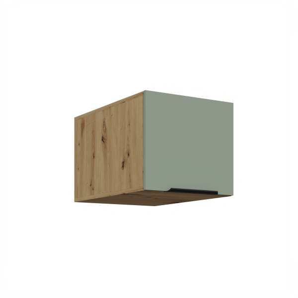 Horní skříňka Aria 40 NAGU-36 1F Barva korpusu: Dub artisan, Barva dvířek: SA - Aquamarine AFM