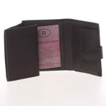 Pánská kožená peněženka Delami Saul, černá