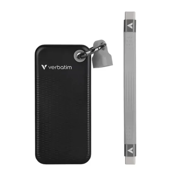 Verbatim Pocket SSD Externí disk 1TB černá / USB-C 3.2 Gen 2 / R: 1000MBs / W: 1000MBs (32190)