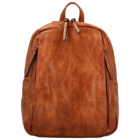 Stylový dámský koženkový kabelko/batoh Cedra, hnědý