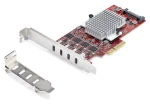 StarTech PCIe karta 4x USB-C / Řadič USB / PCIe 3.0 x4 / USB 3.2 Gen 2 10 Gb/s / 4x nezávislé řadiče (P10Q4C-USB-CARD)