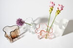 Iittala Skleněná váza Aalto 16 cm – Cranberry, červená barva, sklo