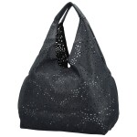 Módní koženková sada kabelek přes rameno a crossbody Saga, tmavě modrá