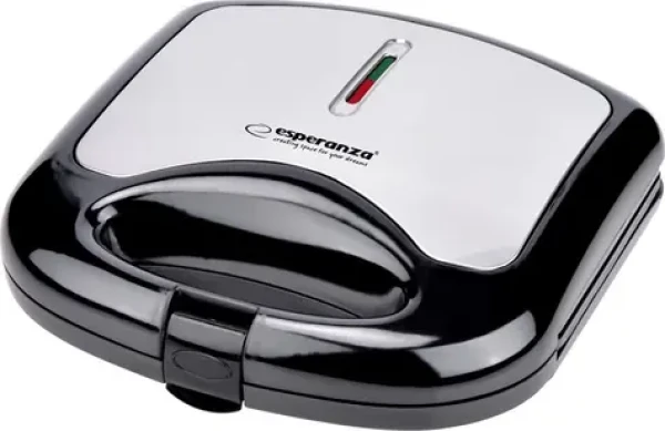 Esperanza EKT011 Asiago sendvičovač černo-stříbrná / 1000 W / 4 trojúhelníky (EKT011)