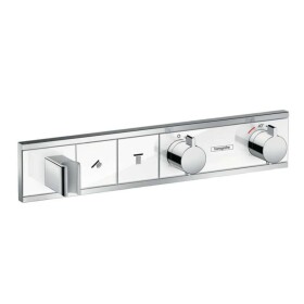 HANSGROHE - RainSelect Termostatická sprchová baterie pod omítku, pro 2 výstupy, bílá/chrom 15355400