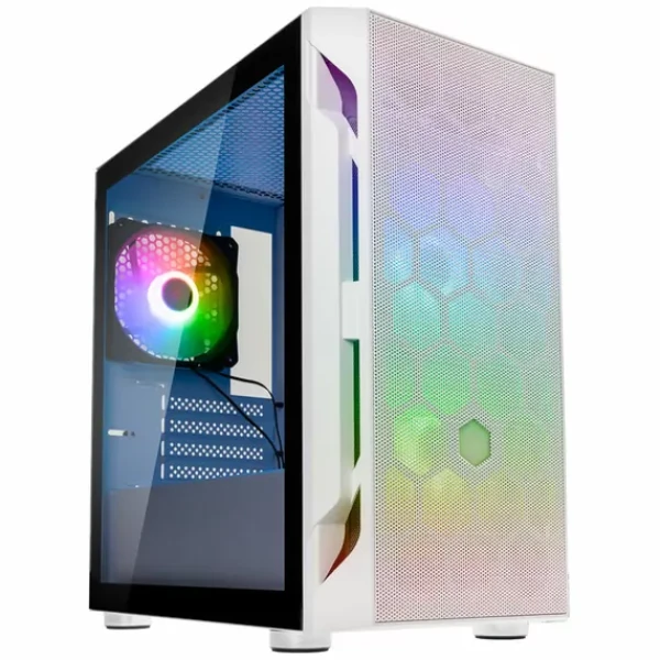 SilverStone Fara H1M Pro bílá / mATX / 2x USB-A 2.0 / 1x USB-A 3.0 / 3x 120mm ARGB / bez zdroje / průhledná bočnice (SST-FAH1MW-PRO)