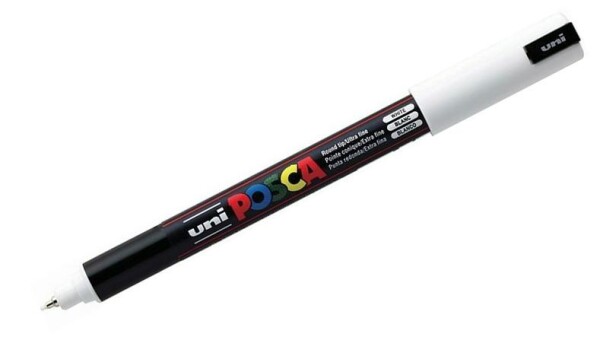 Uni Posca 1MR 0,7 mm trubičkový hrot bílý 01