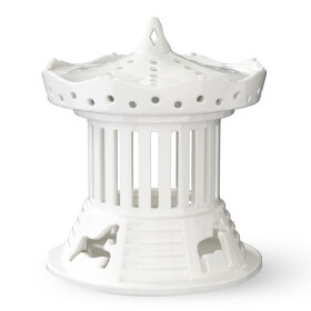 KÄHLER Lucerna domeček Urbania Lighthouse Carousel, bílá barva, porcelán