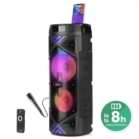 Media-Tech FUNBOX KEG PRO MT3182 černá / Párty reproduktor / RMS 50W / PMPO 1400W / Bluetooth 5.0 / FM rádio (MT3182)