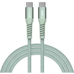 Verbatim 31864 Magnetický 60W USB-C kabel 1.2m zelená / USB-C(M) / USB-C(M) / 100 W / PD QC 3.0 (31864)