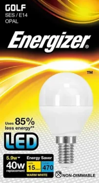 Energizer LED žárovka Globe 6 W, E14, teplá bílá